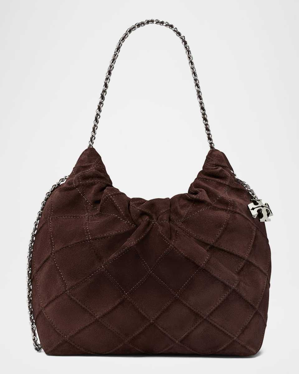 Fleming Mini Suede Crossbody Bag